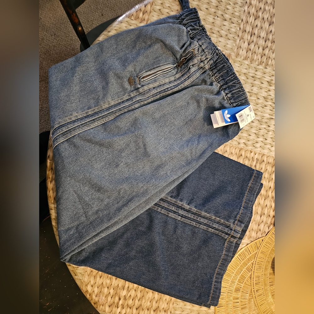 Adidas Originals KE1071 Women's Medium Vintage Denim Pants - Picture 14 of 15